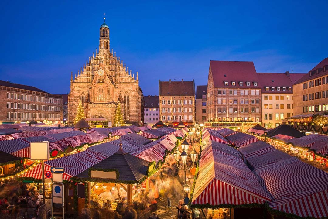 European castle Christmas markets