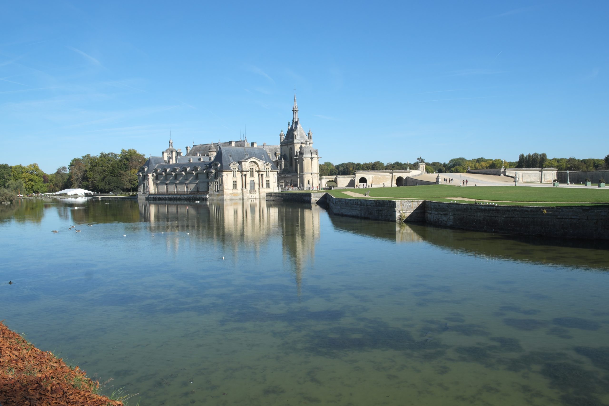 Château de Chantilly Petit Château viewed from the moat